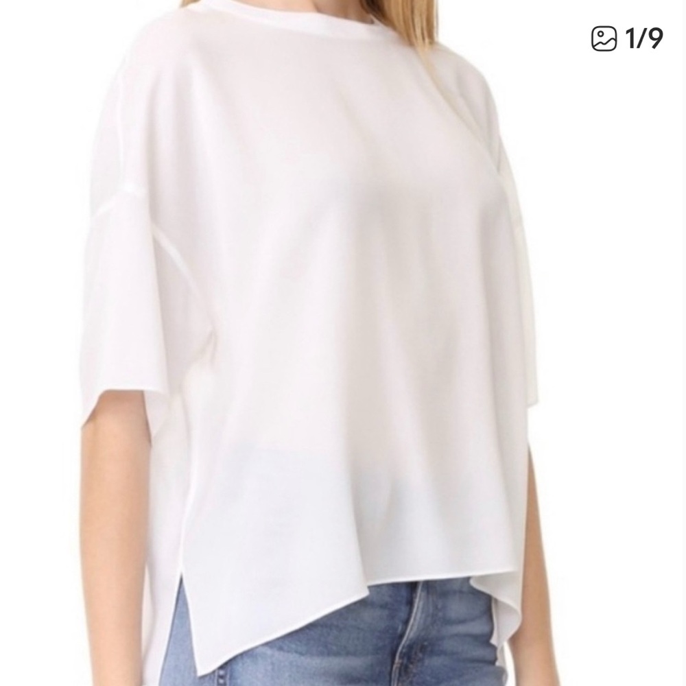Vince Silk White Women's Top